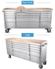 72 inch stainless steel trolley mechanic tool box with wheels/ heavy duty mechanic toolbox