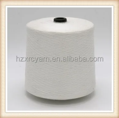 
AA grade ppt nylon viscose 100% core spun raw white yarn 28s 