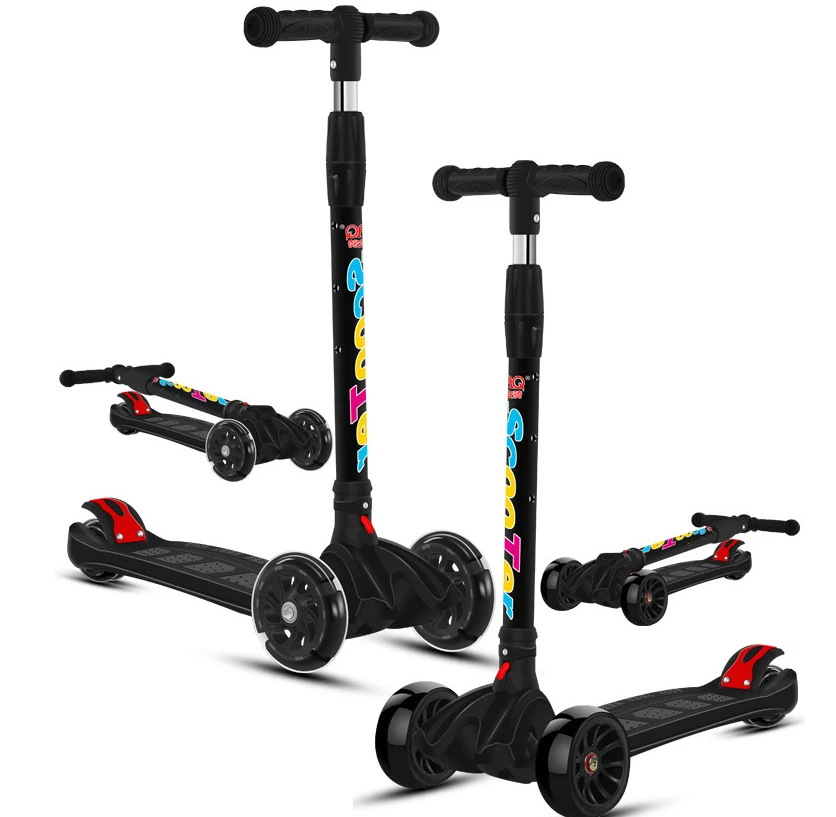 

Three wheels metal frame kick scooter kids, Pink,red,yellow,blue