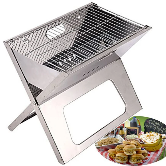 Compact X-shape Notebook Stainless Charcoal Bbq Grill - Buy X -shape ...