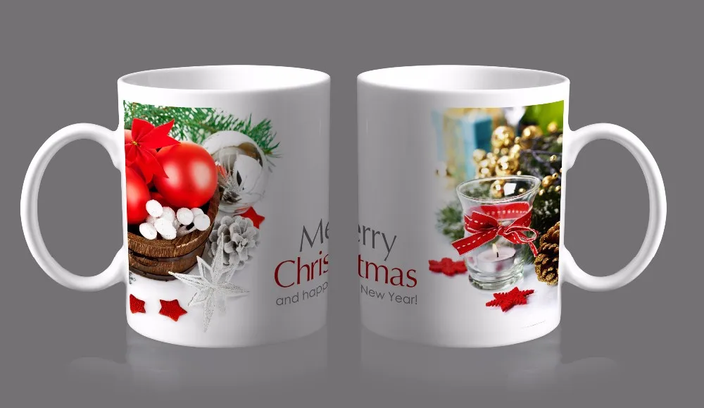 Promotional Gift Hot Color Changing Bulk Christmas Mugs