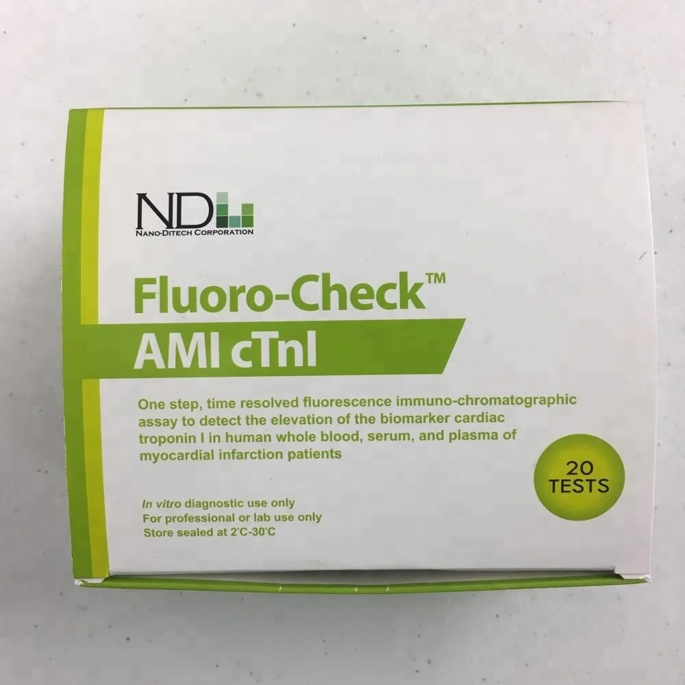 
FDA ami cTnl cardiac markers poct testing kits fluoro read 