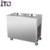 RI-A22 thailand style double pans roll fry ice cream making machine