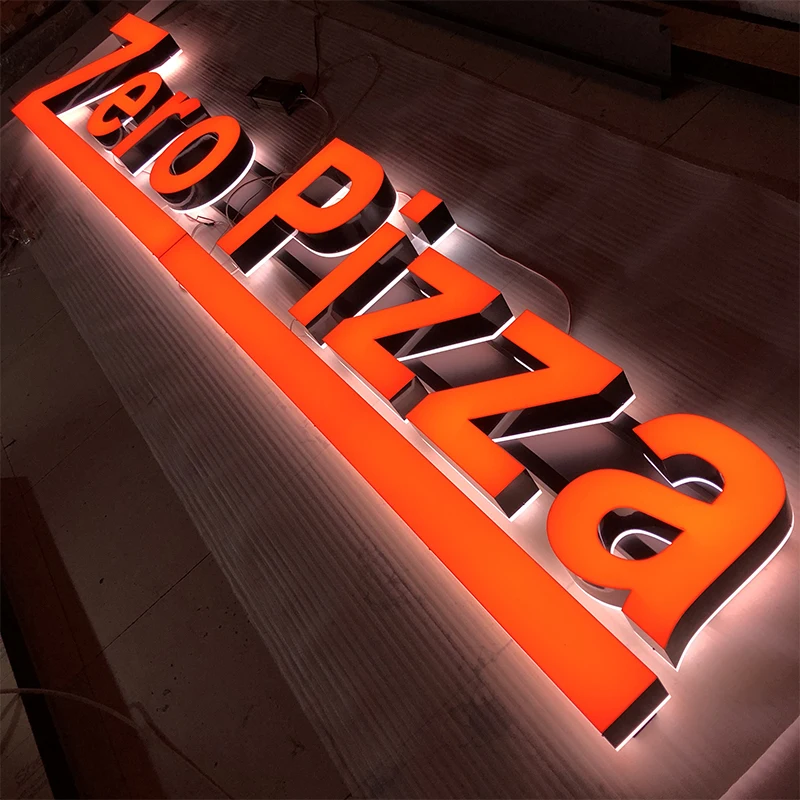8cm Thick Pre Mounted Outdoor Led Pizza Sign And Caffe Led Signage Letter Sign Logo Sign Buy Flashing Led Pizza Sign Outdoor Led Pizza Sign Logo Sign Product On Alibaba Com