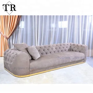 Italy Design Luxury Cow Nubuck Leather Sofa