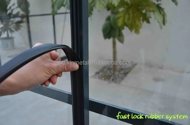 Mini Rubber Sealed Aluminium Garden Greenhouse Lean To Glass Greenhouse