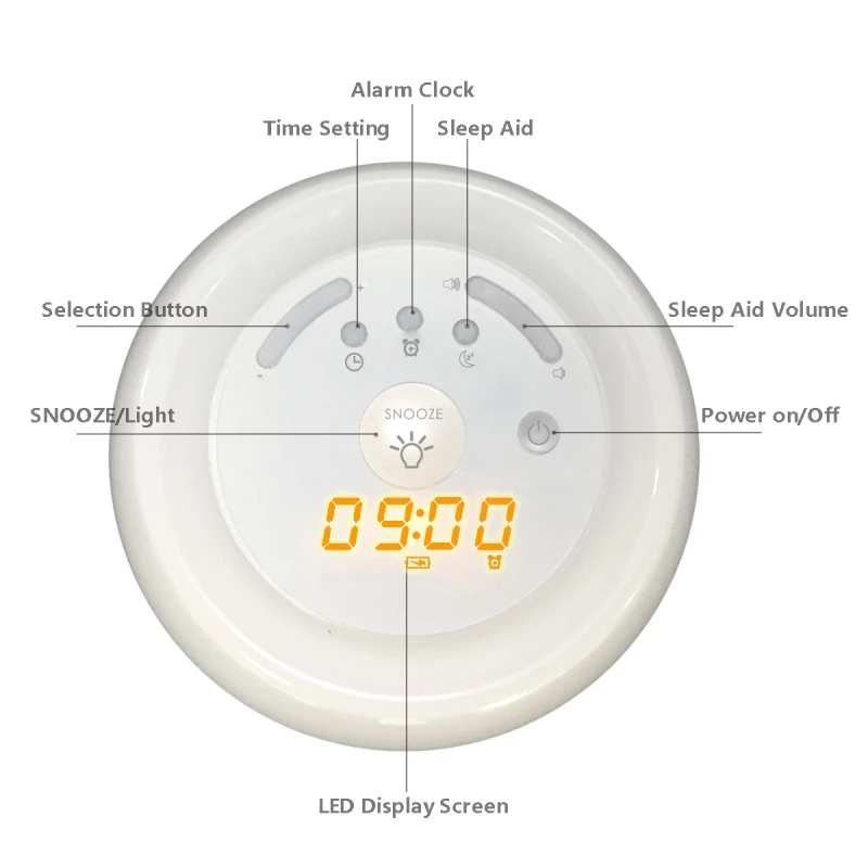 Sleep Aid Sunrise Wake Up Light Alarm Clock Buy Sleep Aid Dimmer