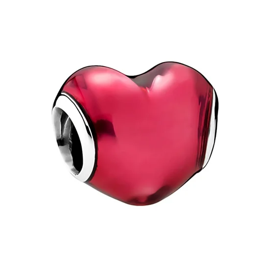 

Hot selling heart charm cheap price 925 silver charms high quality jewelry charm, Multi colors avaliable