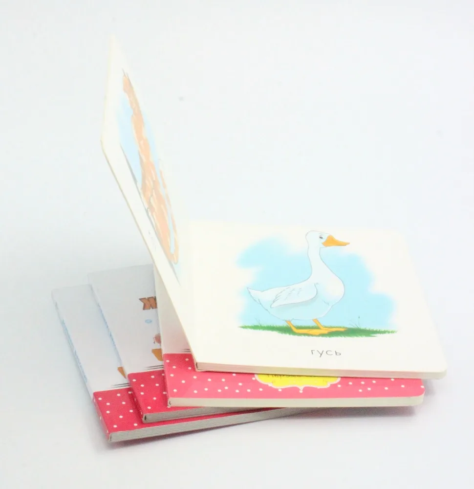 
China Supplier OEM Paper Board Full Color Animals Printing Keepsake Baby Learning Book 