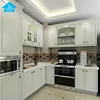 2018 new design MDF / PVC kitchen cabinets accept customize cheap price