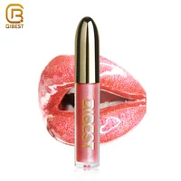 

QIBEST Cosmetics Makeup Manufacturer Wholesale High Quality Miss Rose Liquid Lipstick Glossy Lip Stick