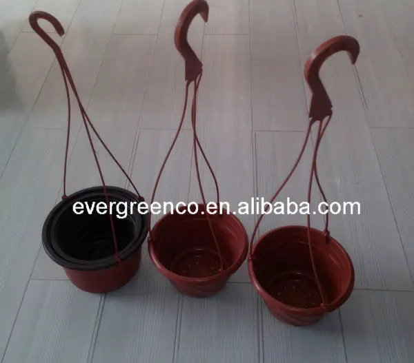 
Plastic garden hanging planter flower pot garden type pot 