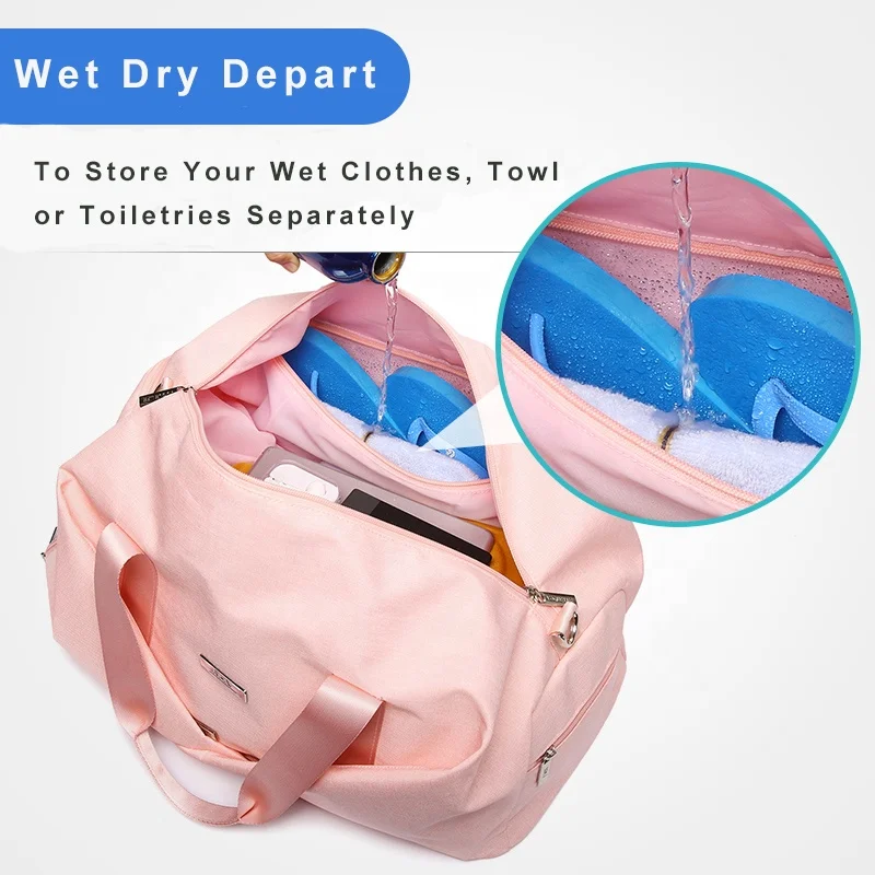 
Wholesale Duffle Gym Bag with Shoe Compartment Weekend Travel Bag Sport Bag Gym Custom Logo 