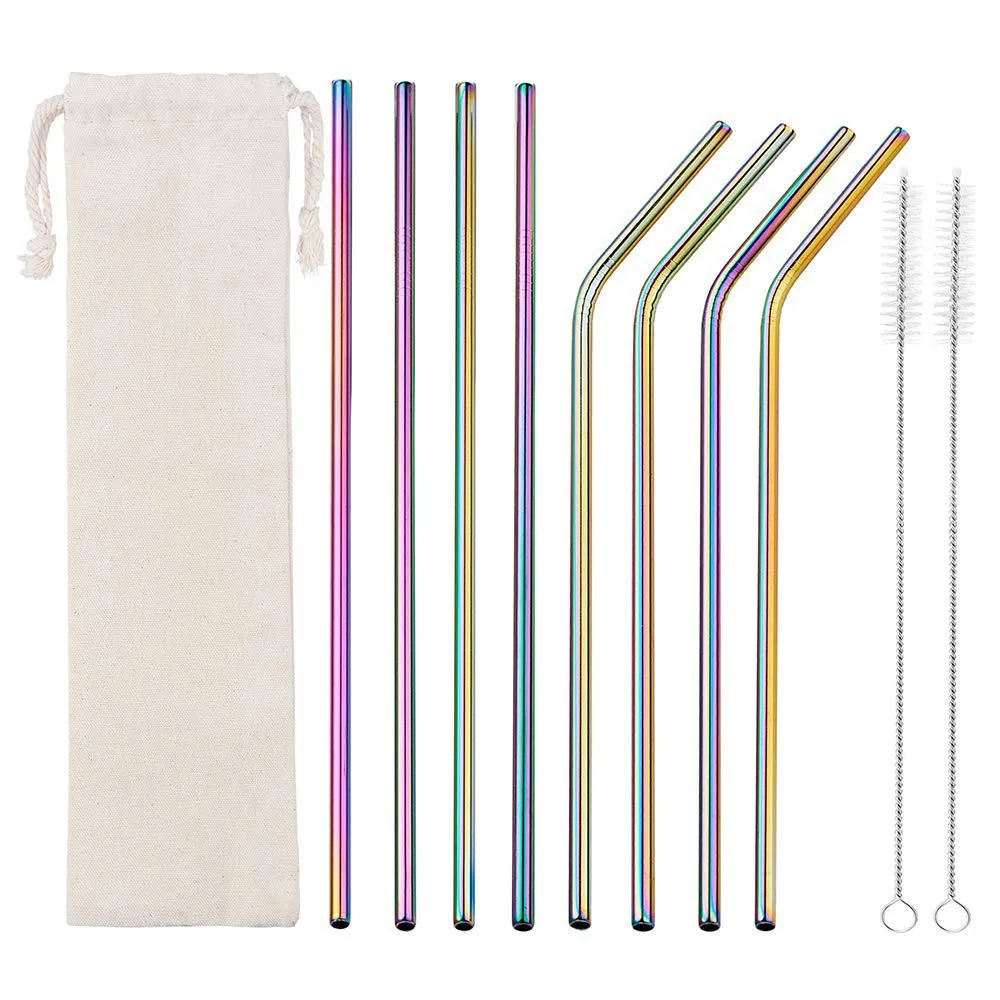 

metal party straws drinking bubble tea straw carrying case