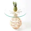 High quality cheap glass coffee table and chair