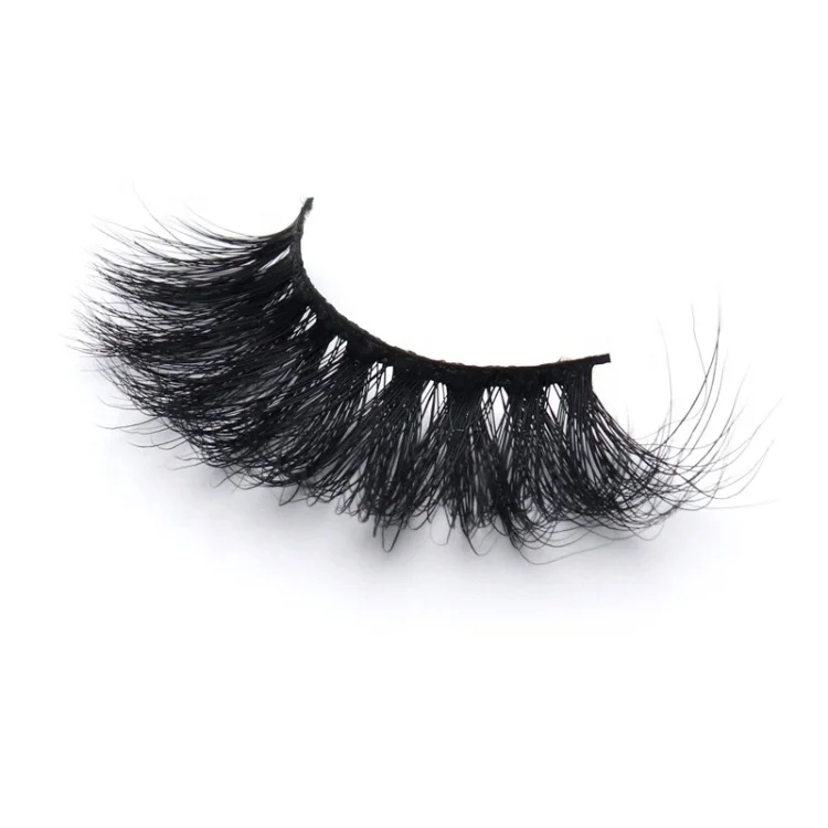 Hot sale mink 3D eye lashes vendor long 25Mm false eyelash with private label 5D