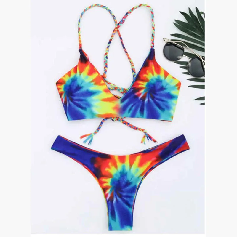 

2021 Hot Selling African Print Swimwear For Women Beachwear Cover Up Girl Bikini, As the picture