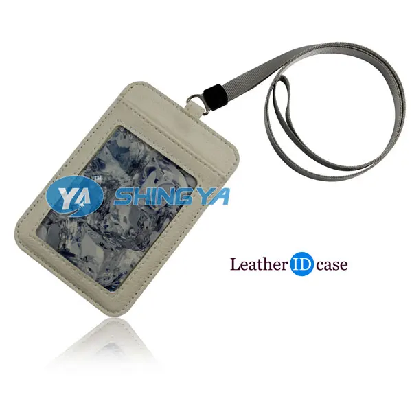 
Promotional polyester lanyard plastic business ID card holder 