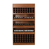 Retail wooden five floors multi-layer wine shelves wine rack for wine cellar