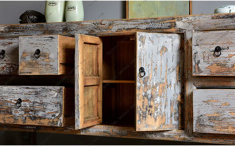 
Antique Vintage Hand crafted Wooden Entrance cabinet living room sideboard 