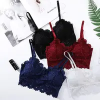 

Women Sexy Tube Top Camis Chest Padded Tank Top Lace Bralette Crop Top