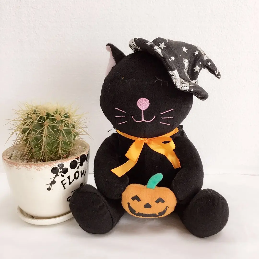 pumpkin cat stuffed animal