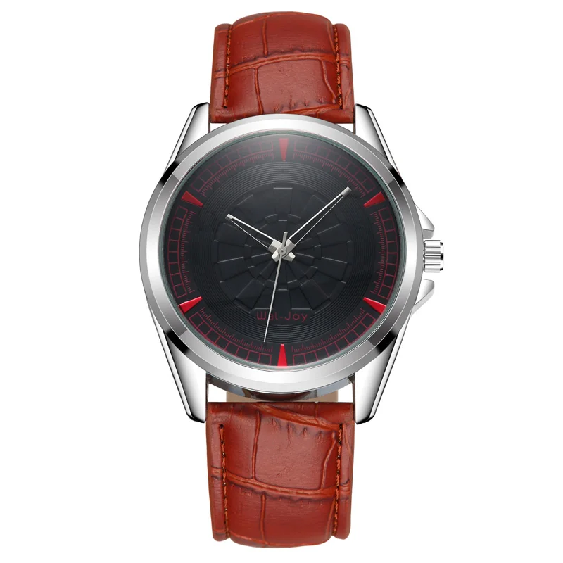 

WJ-8105 Made in China Leather Band Men Hand watches for Men Hot Sales Cheap Good Quality Quartz Watches, Mix