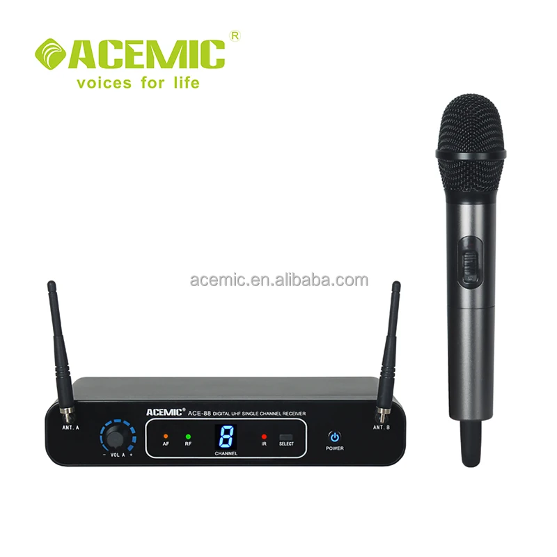 

Digital wireless microphone ACE-88 UHF professional wireless microphone system china manufacture, N/a
