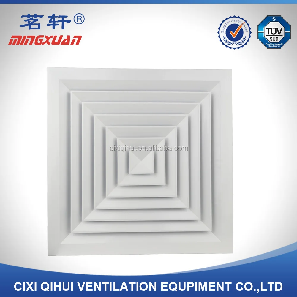 Square Air Conditioning Ceiling Diffuser For Ventilation Buy Air Ceiling Diffusers Product On Alibaba Com