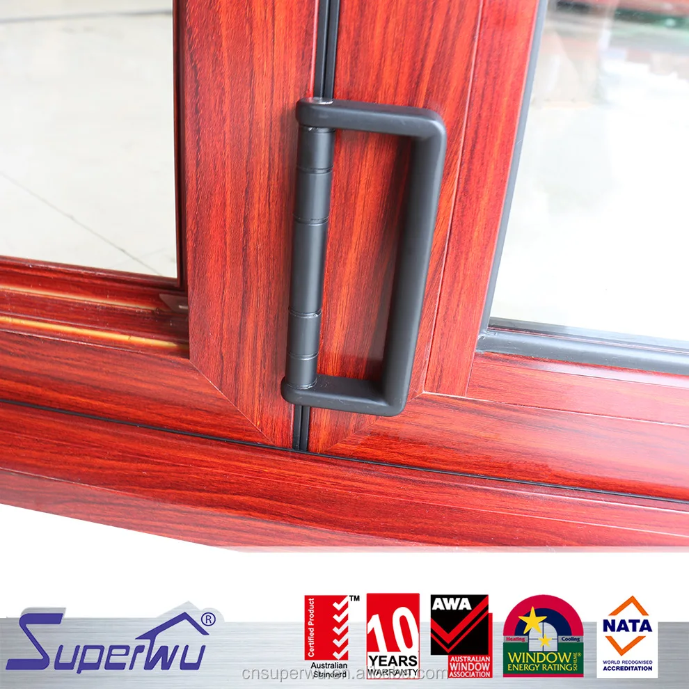 High quality tempered double glazing alu fold window for house design