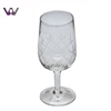 Hande Blown Made Customized Etched Crystal Wine Glass Stemware