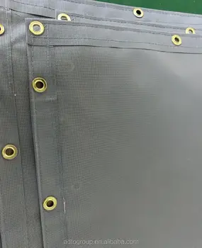 mesh sheet pvc fireproof laminated polyester larger