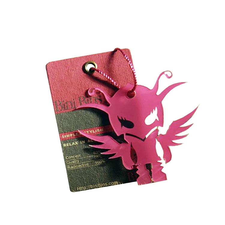

Plastic Hangtag Custom Printed Private Garment Brand Name Logo Swing Soft PVC Hang Tag