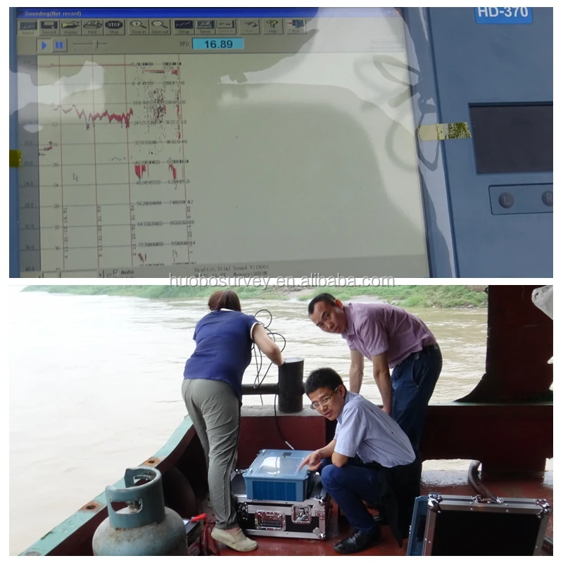 HD370 Single Frequency 200 KHZ Digital Echo Sounders for Marine Surveying