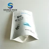 custom printed stand up kraft paper smell proof zipper pouch with internal foil for fried food