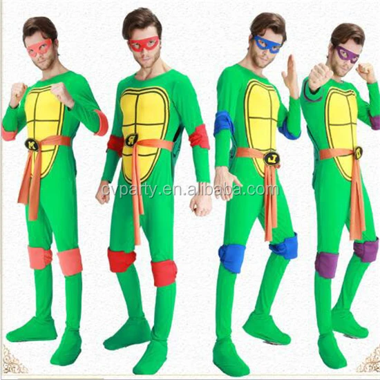 

Hot Selling Stocks Ninja Turtle Costume Japanese Ninja Cosplay For Man, Green