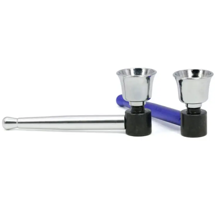 

NEW arrive mini metal bat tobacco pipe portable hide smoking pipe, Blue, silver