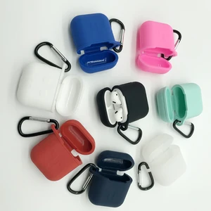 Soft protective silicone earphone case for air pod cover charging case
