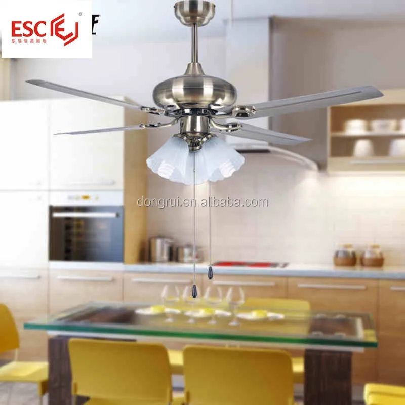 Modern ceiling fan light with remote controller / ceiling fan with led bulb