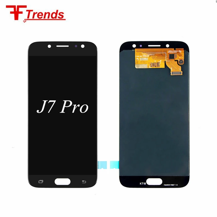 

Hot Sell 100% Original New Mobile phone lcd screen for Samsung j7 pro lcd touch screen, Black;gold;white