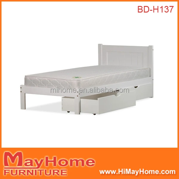Made In China Adult Wooden Single Bed With Drawers Buy Wooden