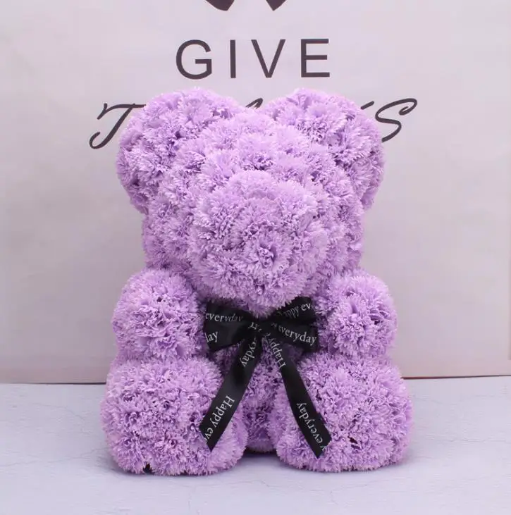 carnation teddy bear