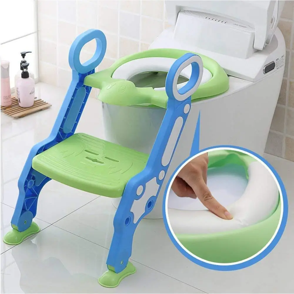 2020 New Baby Children Kids Boys Girls Potty Seat With Ladder Cover Toilet Folding Chair Pee Training Urinal Seating Potties