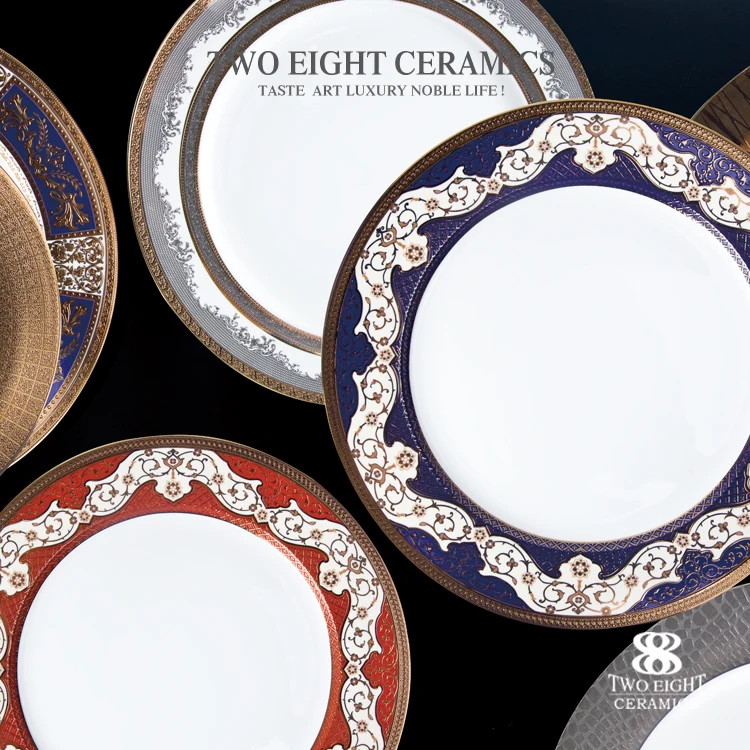 Dubai hotel & restaurant chinaware crockery Persian tableware ceramics plate