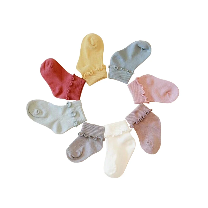 

HOT Cute Baby Kids Breathable Soft Cotton Children Lace Toddler Girls Socks, Custom color