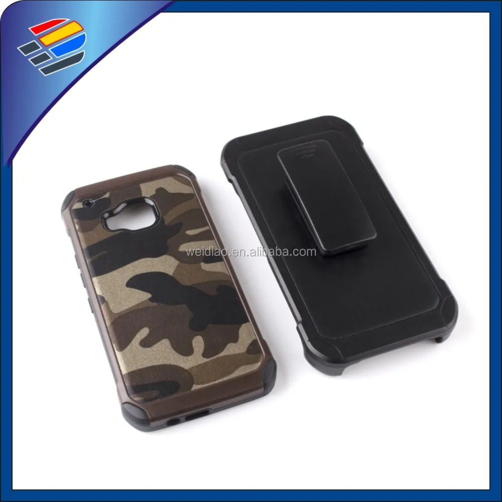 Armor TPU+PC Camo Sticker 3-in-1 Case Cover Skin for Samsung m9