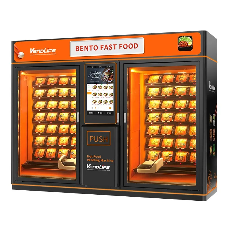 Hot Food Fast Food Bento Conveyor Belt Vending Machine With Lift Buy