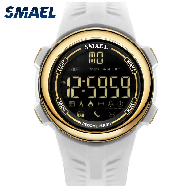 

Luxury Mens Fitness Bluetooth Wrist Watches Waterproof Sports 3D Pedometer Calorie Remind Digital Men Smael 1703 Smart Watch