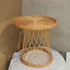 High quality garden courtyard side table living room coffee table beach balcony rattan wicker outdoor coffee table