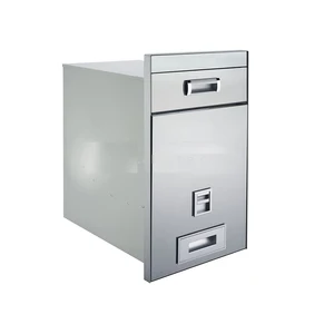 Image of #T01 Stainless steel Rice dispenser/rice box cabinet/rice storage bin stainless steel rice container